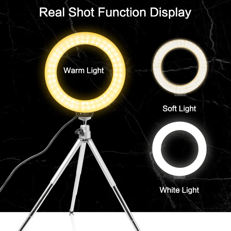 6 inch LED Photography Video Light Panel RGB Filters Lighting Photo