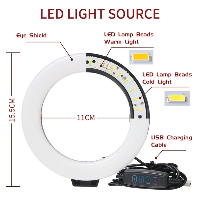 6 inch LED Photography Video Light Panel RGB Filters Lighting Photo